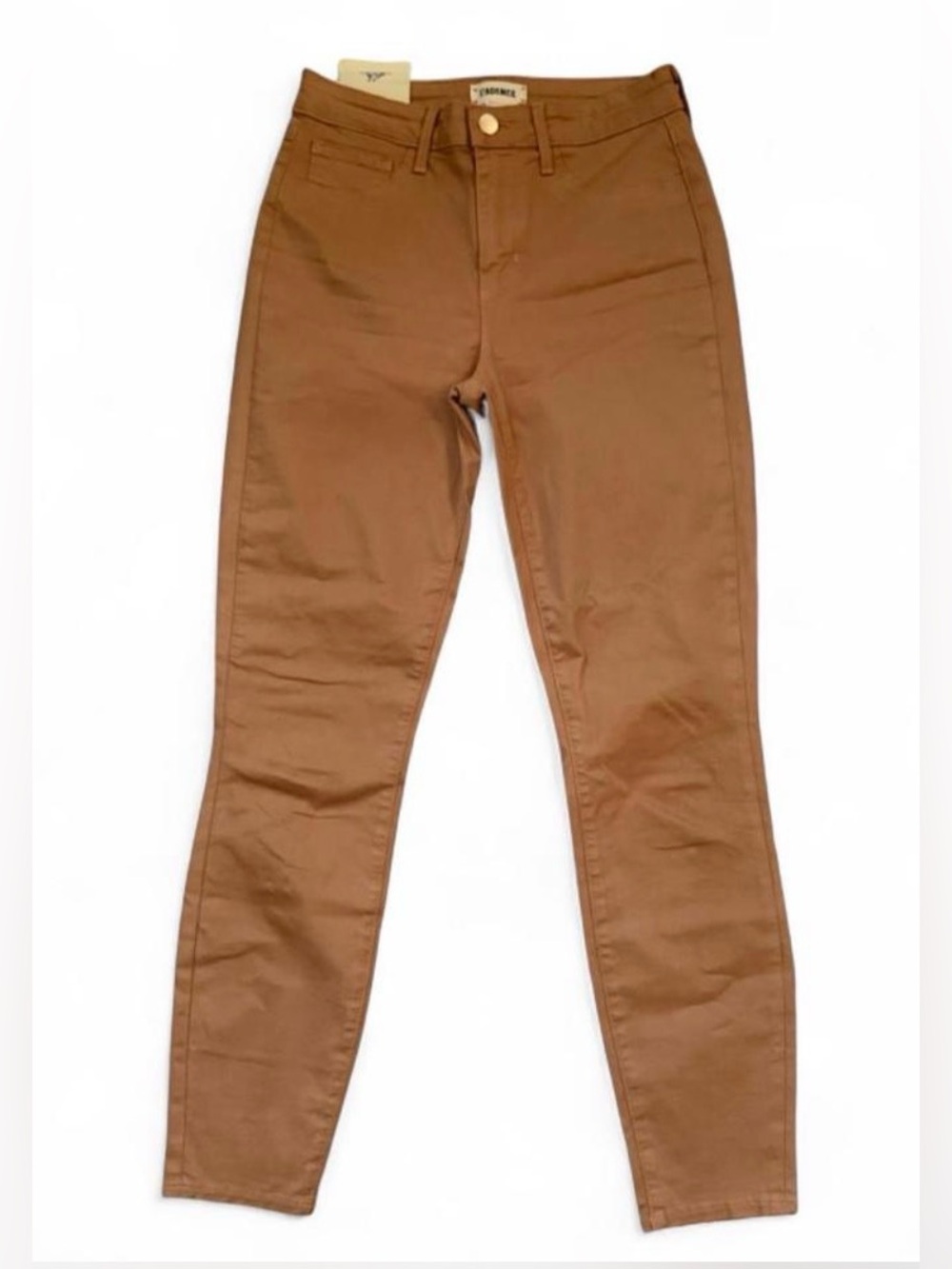 L'AGENCE Slim High-Rise Skinny Jeans in Brown